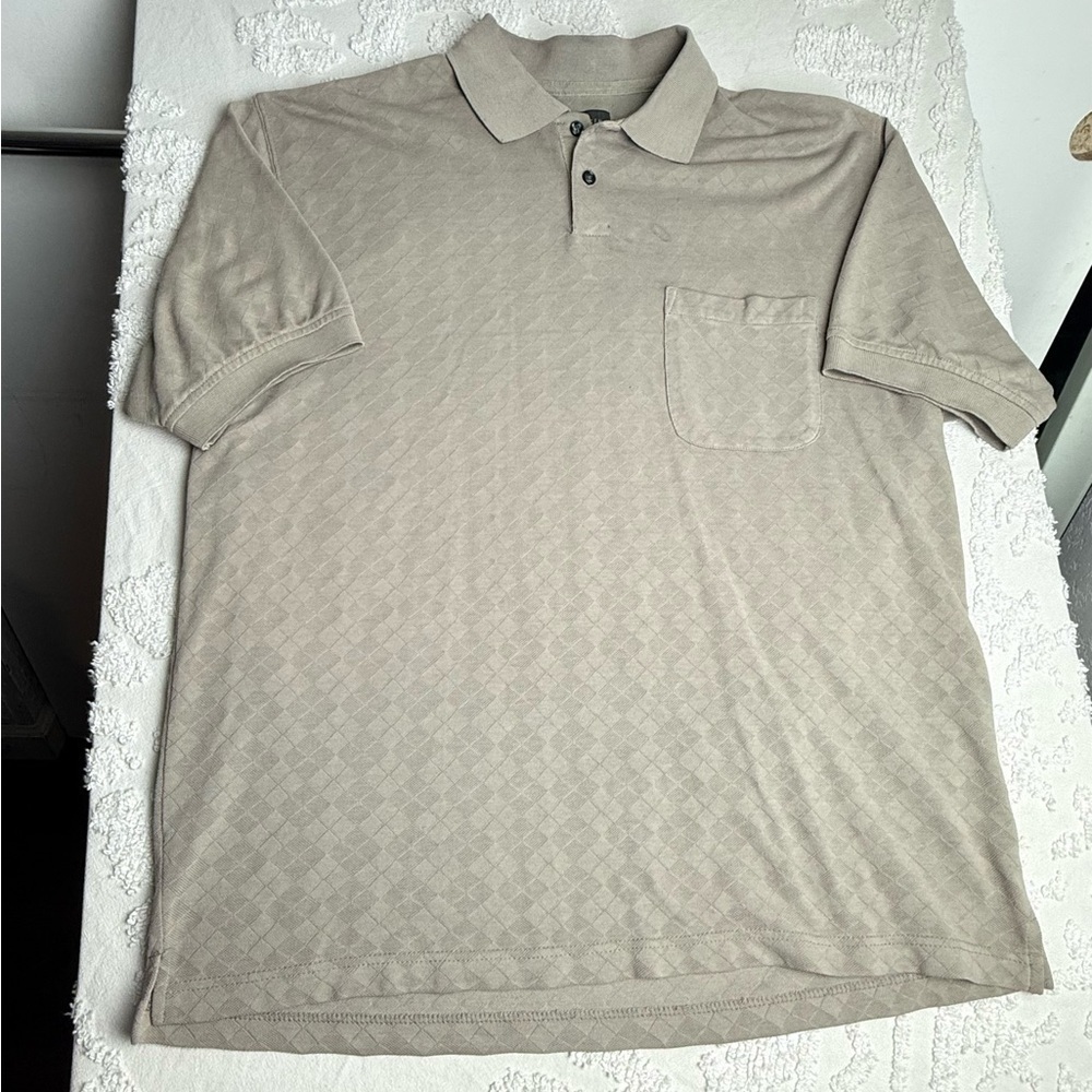 Men's Beige Polo Shirt
